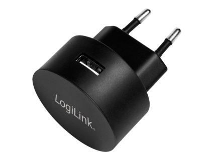 LOGILINK USB Wall Charger 1port,Fast Charging 10.5W, schwarz