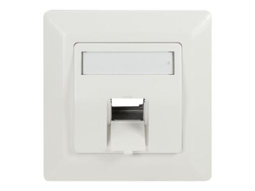LOGILINK Unterputzdose f.Keystone Modul,45°Auslass,reinweiß