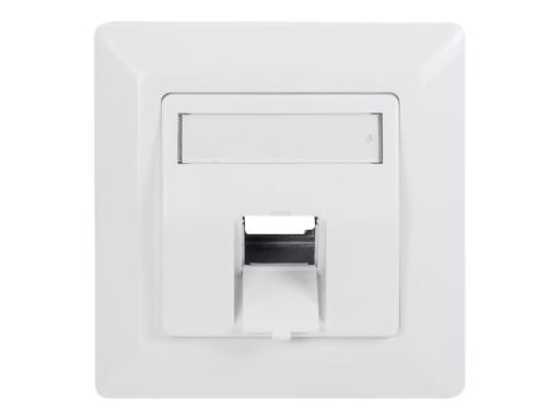 LOGILINK Unterputzdose f.Keystone Modul,45°Auslass,signalwei