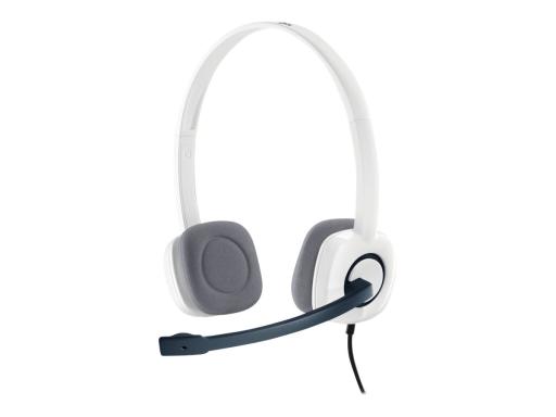 LOGITECH H150 Stereo Headset analoge 3,5mm Klinke cloud white