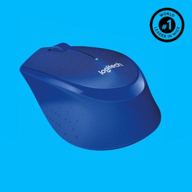 LOGITECH M330 Silent Plus Blue - 2.4GHZ - EMEA