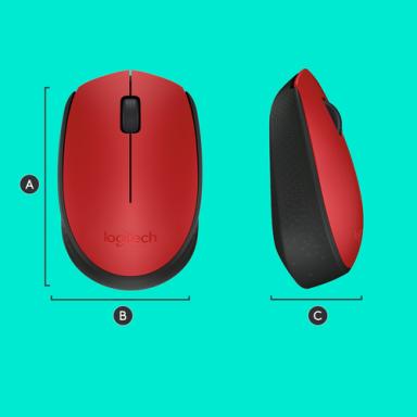 Image LOGITECH_Wireless_Mouse_M171_red_img2_3695790.jpg Image
