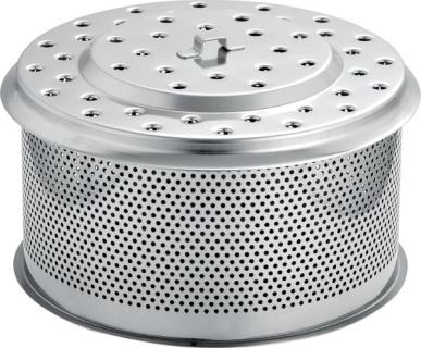 Edelstahl-Kohlebehälter XL 