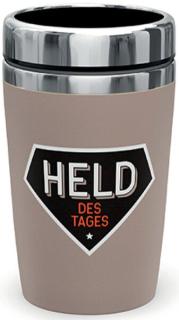 Becher to go 240ml Motiv Held des Innen Edelstahl, Aussen Kunststoff