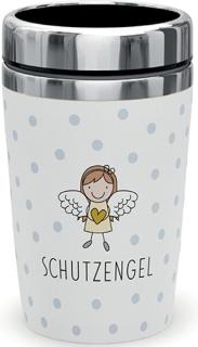 Becher to go 240ml Motiv Schutzengel Innen Edelstahl, Aussen Kunststoff