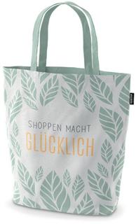Shopper Baumwolle mit Motiv Blatt 100 % Bio-Baumwolle