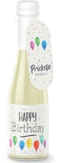 Perlwein0,2L mit Motiv Happy B.Day Enthält Alkohol (s. Verpackung )