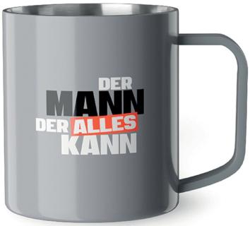 Thermobecher 250ml Motiv Mann Kann Edelstahl, nicht für Mikrowelle oder