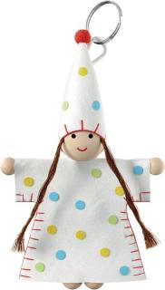 Wichtel Motiv Geburtstag aus Filz mit Schlüsselring