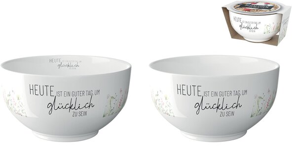 Schale Motiv Wiese Porzellan, Füllmenge 400 ml