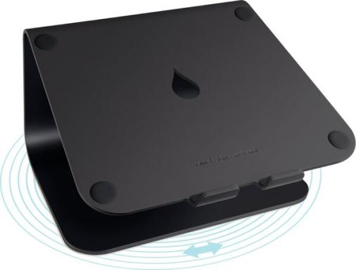 Laptop Stand mStand360, schwarz, mit 360 Grad drehbarer Fläche, aus