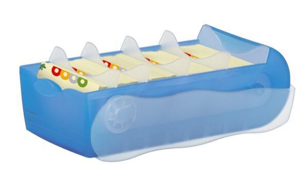 Lernkartei Karteibox A8 Croco quer für 500 Karten 97x191x67mm