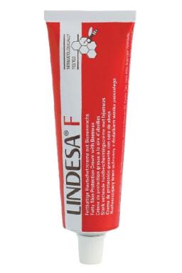 Lindesa® F Professional (Typ W/O) | 100 ml <br>Hautschutzcreme gegen wasserlösliche Arbeitsstoffe, auch als Hautpflegecreme bei stark entfetteter Haut geeignet<br>(ehemals Lindesa F)