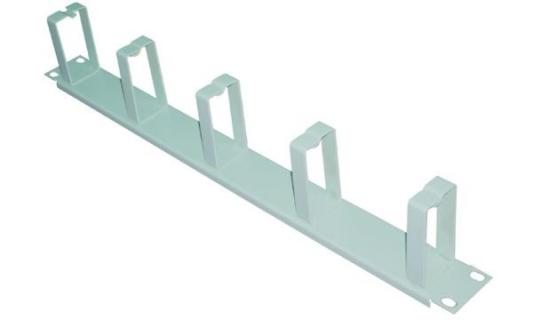 LogiLink 19 Kabelführungspanel 1HE, mit 5 Stahlbügel, grau