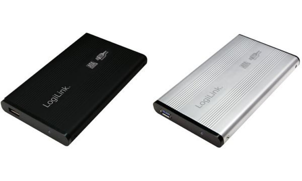 LogiLink 2,5 SATA Festplatten-Gehä use, USB 3.0, silber (11112293)