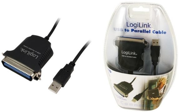 LogiLink® Adapter USB to Parallel mit 1,8m