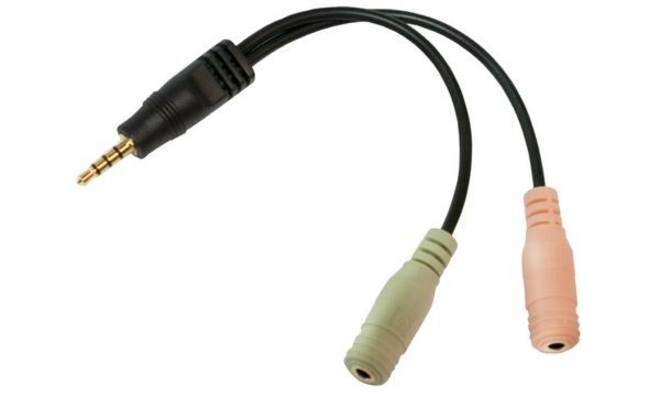 LogiLink Audio Klinken Adapter, 4polig im Polybag