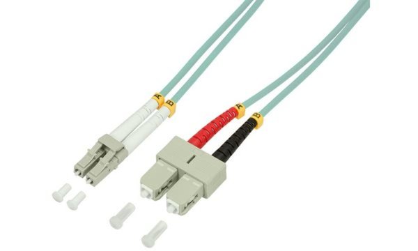 LogiLink LWL Patchkabel, LC-Duplex - SC-Duplex, OM3, 0,5 m (11115246)