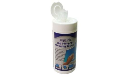 LogiLink TFT/LCD/Plasma Reinigungst ücher, 100er Spenderdose (11111670)