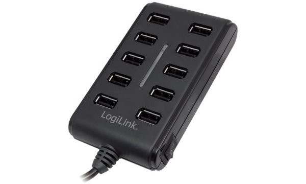 Image LogiLink_USB_20_Hub_10_Port_mit_Ein-Ausschalter_img1_4395413.jpg Image