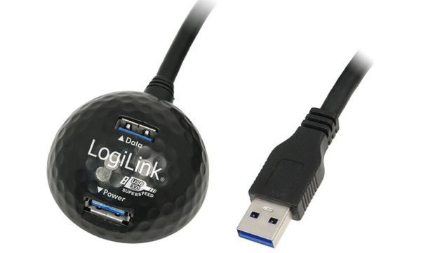 LogiLink USB 3.0 Docking Station, 2 -fach, mit Ladefunktion (11112366)