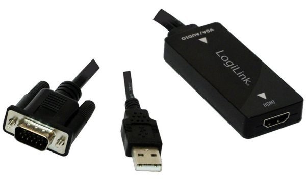 LogiLink VGA w. USB Audio to HDMI Converter