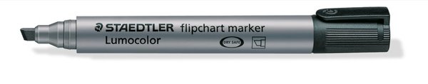 Lumocolor Flipchart marker mit Keilspitze 2-5mm schwarz