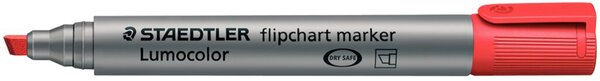 Lumocolor Flipchart marker mit Keilspitze 2-5mm rot