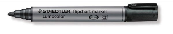 Lumocolor Flipchart marker mit Rundspitze 2mm schwarz