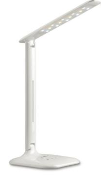 Lumos LED-Schreibtischleuchte Tropo in hochglänzendem Glossy-Weiß,