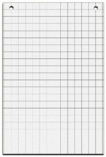 Flipchart Papier 67,5x98cm ws 20 Blatt 25mm Raster 80g Papier