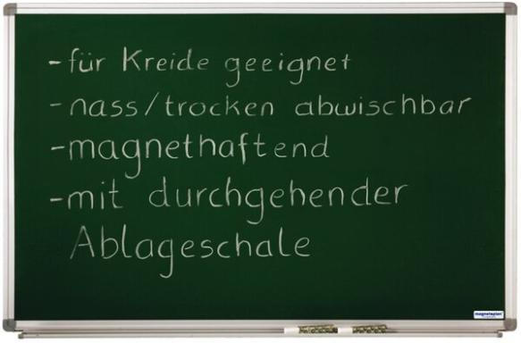 MAGNETOPLAN Kreidetafel SP (B)900 x (H)600 mm zum Beschreiben mit Kreide, magne