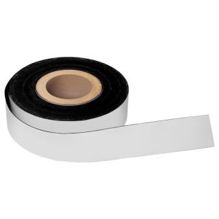 MAGNETOPLAN Magnetband, PVC, weiß, 15 mm x 30 m Dicke: 0,6 mm, zur Beschriftung