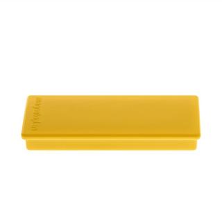 MAGNETOPLAN Rechteckmagnet, gelb mit Vollkern-Ferrit Ausstattung, Haftkraft: ca