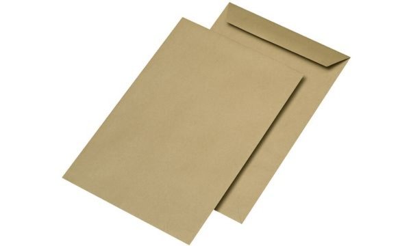 MAILmedia Versandtaschen C4 naßkleb end, ohne Fenster, braun (8776058)