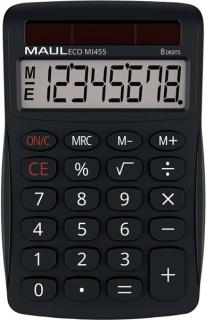 Tischrechner ECO MJ 455, 8 Stellen schwarz, Solarbetrieb - keine Batterie