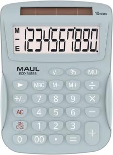 Tischrechner ECO MJ 555, 10 Stellen grün Solarbetrieb - keine Batterie