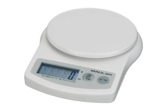 MAUL Briefwaage MAULalpha, Tragkraft: 5.000 g, mit Batterie Gehäsue aus Kunstst