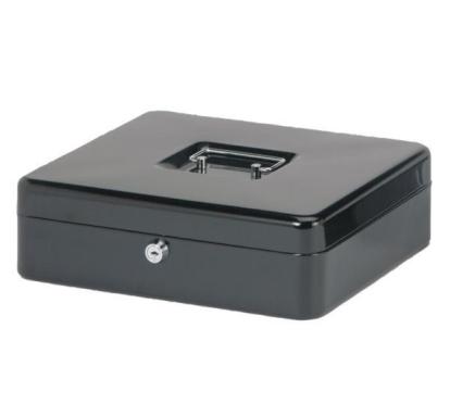 MAUL Geldkassette, schwarz, Maße: (B)300 x (T)245 x (H)90 mm aus lackiertem Sta