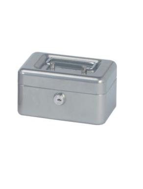MAUL Geldkassette, silber, Maße: (B)152 x (T)125 x (H)81 mm aus lackiertem Stah