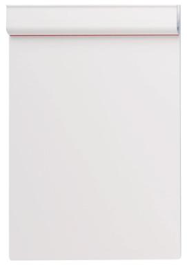 MAUL Klemmplatte aus Kunststoff, Klemmer an der kurzen Seite A5, weiß (23171-02