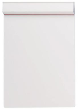 MAUL Klemmplatte aus Kunststoff, Klemmer an der kurzen Seite A3, weiß (23181-02