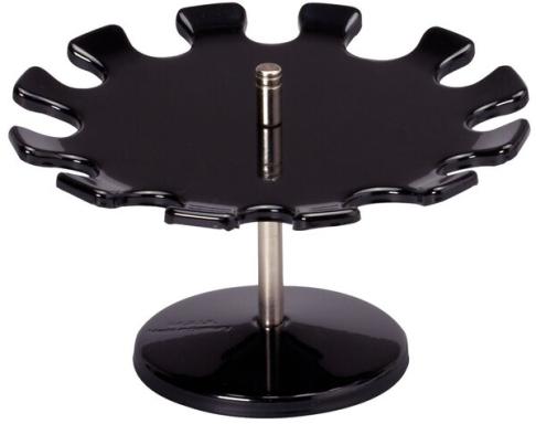 MAUL Runder Stempelträger 12-fach, schwarz Höhe: 100 mm, Durchmesser: 160 mm (5