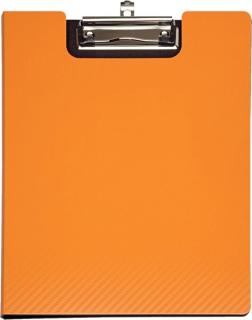 MAUL Schreibmappe MAULflexx, DIN A4, aus PP, orange/schwarz Klemmer an der kurz