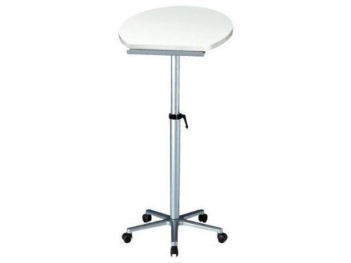 MAUL Stehtisch, höhenverstellbar (B)600 x (T)510 mm, weiß Plattenstärke: 22 mm,