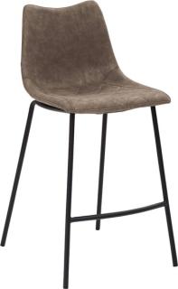 Tresenhocker 1175, 4-Fuß-Gestell schwarz, Kunstleder Vintage Look