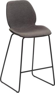 Tresenhocker 1176 Kufengestell schwarz gepolsterte Sitzschale, innen Stoff