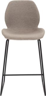 Tresenhocker 1176 Kufengestell schwarz gepolsterte Sitzschale, innen Stoff