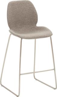 Tresenhocker 1176, Kufengestell edelstahl gebürstet, gepolsterte Sitz-