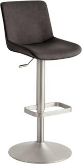 Bar-/Tresenhocker 1235 Gestell Chrom matt, schlamm gepolsterte Sitzschale